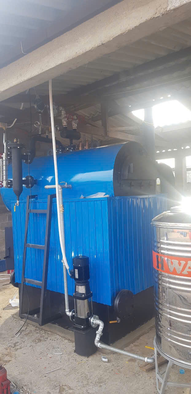 nồi hơi đốt củi , củi trấu